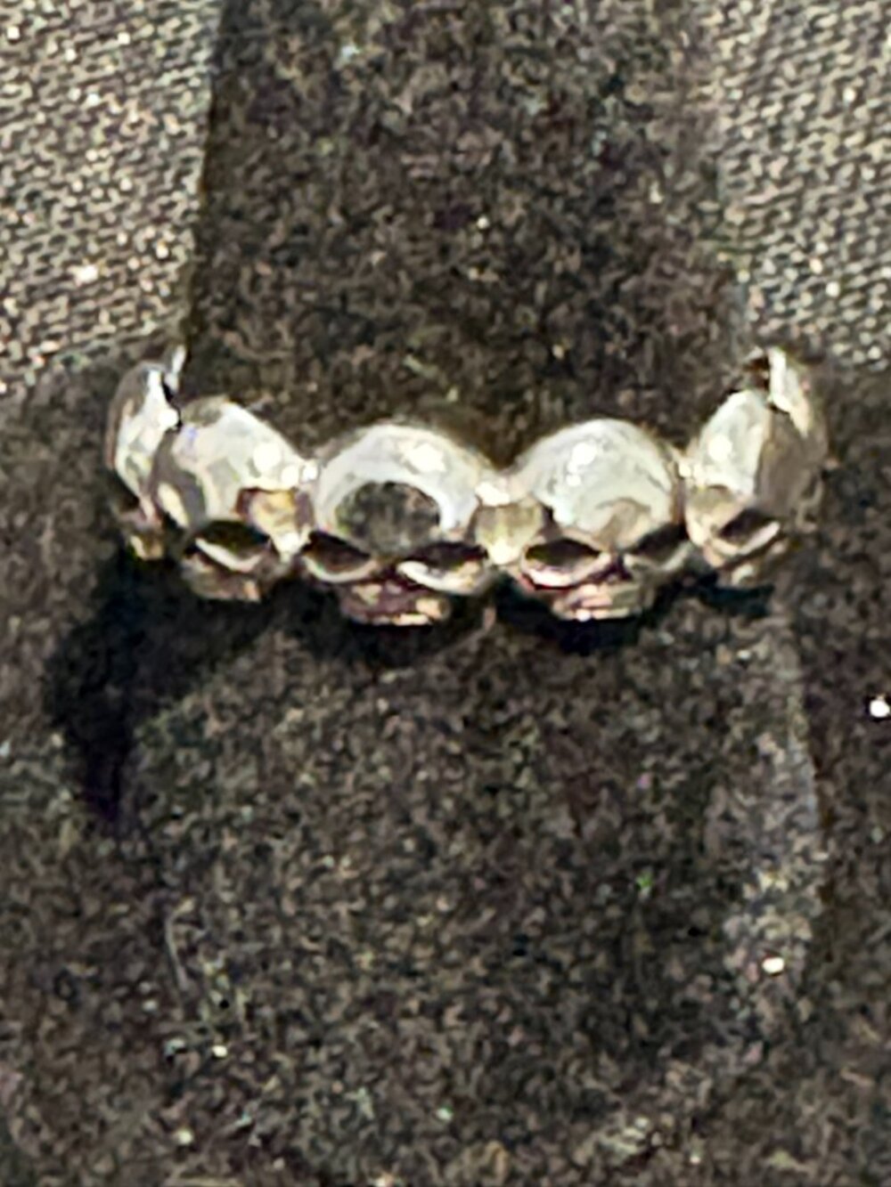 HARLEY DAVIDSON SKULL BAND STERLING SILVER RING
